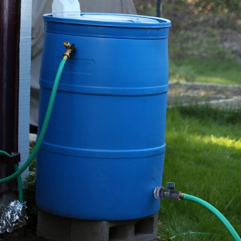 Клапан для дождевой бочки Отвод для водосточной трубы дождевой бочки ПВХ Аксессуары для дождевой воды Соединитель Для улицы Стандартный диаметр 3/4 дюйма