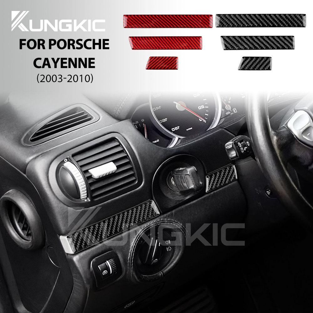 Carbon Fiber Style Interior Sticker for Porsche Cayenne 2003 2004 2005 2006 2007 2008 2009 2010 Door Interior Panel