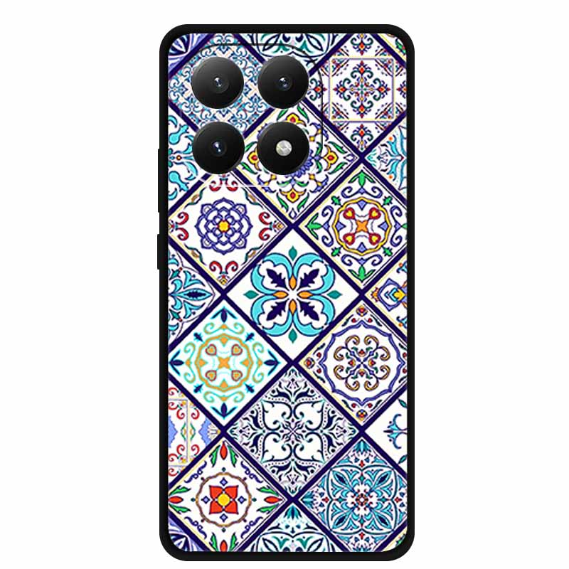 3D TPU Чехол для Xiaomi 15T 15 T 5G Рельефные Цветы Coque Тисненые Цветы Funda Силиконовый Мягкий Задний Чехол для Телефона для Xiaomi15T