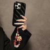 Original Wool Felt Plush Beaded Hand Chain Wrist Short Lanyard Phone Case Car Keychain Bag Pendant Trendy