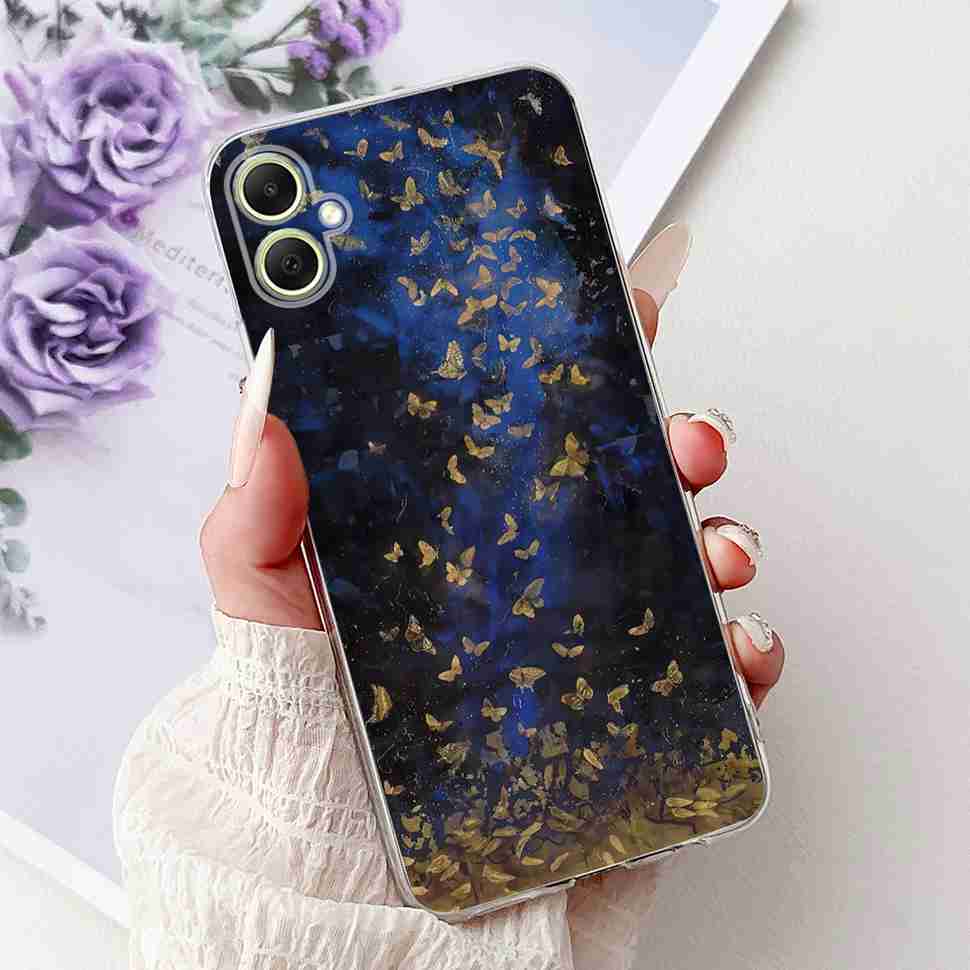 Для Samsung Galaxy A05 4G SM-A055F Чехол Модный Расписной Мягкий Силиконовый Чехол Для Samsung A 05 A05s 4G SM-A057F Цветок Чехол Для Телефона