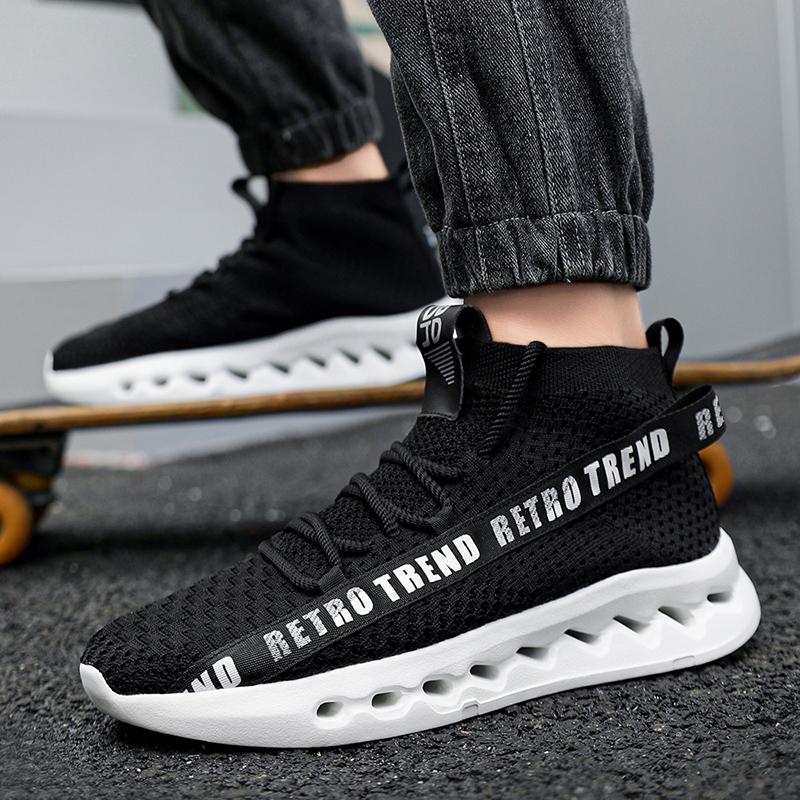 Fashion Men's Running Shoes Comfortable Sports Shoes High Top Shock-absorbing Athletic Sneakers Lightweight Casual Sneakers For Male 47