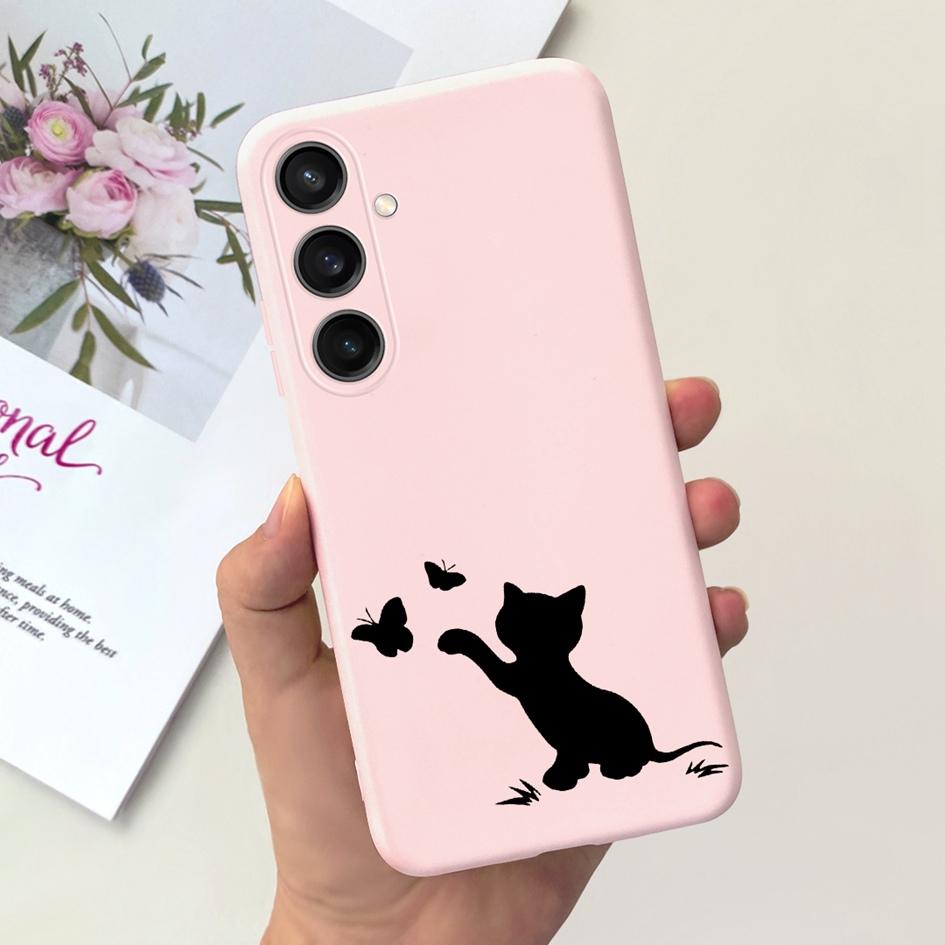 For Samsung A15 Case A05 A05S A25 4G Cover Cute Love Heart Butterfly Silicone Soft Fundas For Samsung Galaxy A15 SM-A155F Bumper