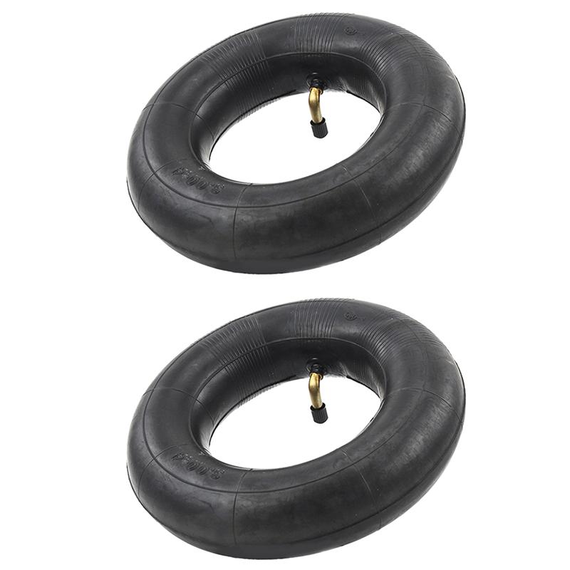 Pack Of 2 Inner Tubes With TR87 Valve For Wheelbarrow, Sack Truck, Handcart 3.00-4, 10X3, 260X85 Black Durable Easy To Use