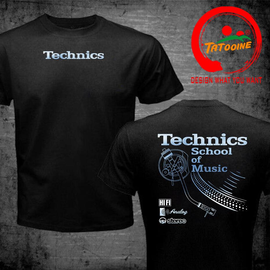 Vintage Deejay Shirt Long Play Tshirt Technics School Of Music T Shirt Unisex Retro Dj Music Tshirt Hot Sale Fashion Top Tee Shirt