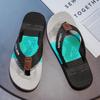 Summer Men's Flip-flops, Casual Clip-on Men's Beach Shoes and Padded Slippers
