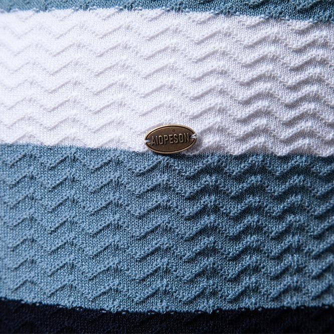 Летняя новая мужская рубашка в полоску с короткими рукавами, тонкая и универсальная, с отворотом и застежкой-молнией на половину длины