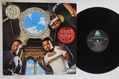 Виниловая пластинка THREE TIMES DOPE  Live From Acknickulous Land AL8615 ARISTA 1990 US Rap  HipHopRB Б/у
