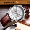 2022 LIGE Fashion Men's Watches Top Brand Luxury Business Watch Man Sport Quartz Chronograph Waterproof Wristwatch