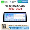 Автомобильный радиоприемник, мультимедийный видеоплеер для Toyota Cruiser 2007 2008 2009 2010 2011 - 2021 GPS-навигация, беспроводные аксессуары Carplay