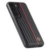 LC.IMEEKE For Samsung Galaxy S21 4G/5G Carbon Fiber Texture Case PU Leather Coated TPU+EVA Fall Resistant Phone Cover