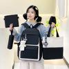 Four-piece Student Schoolbag Women's Backpack
