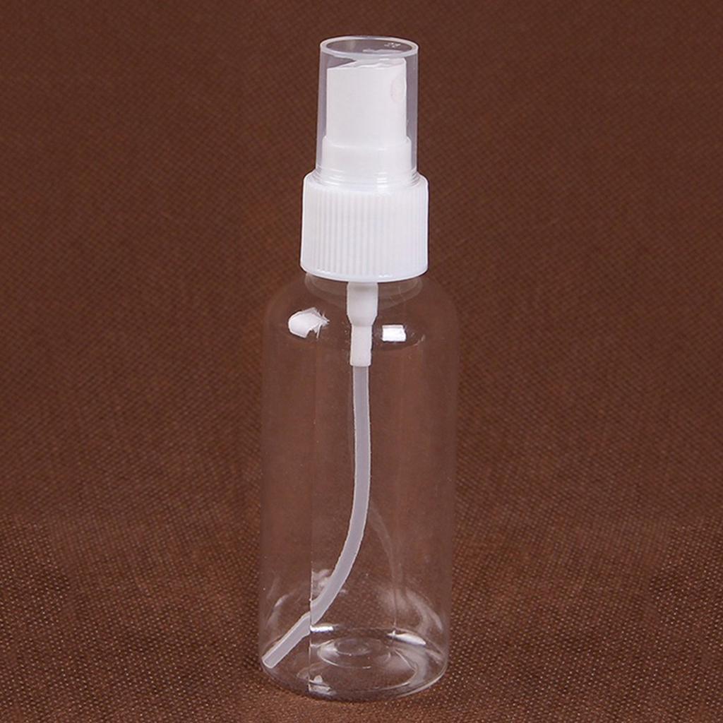 Portable Travel Transparent Plastic Empty Cosmetic Sample Spray Bottle Atomizer