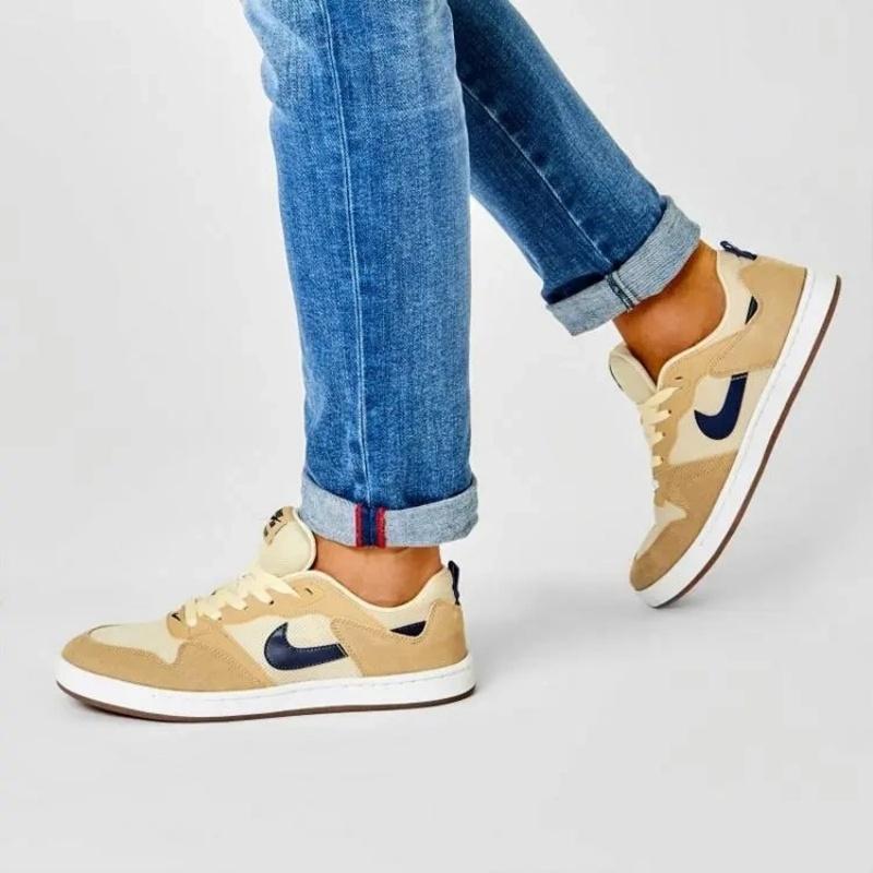 Nike SB Alleyoop Низкие Детские Повседневные Кроссовки Коричнево-Сине-Белые CI0882-700