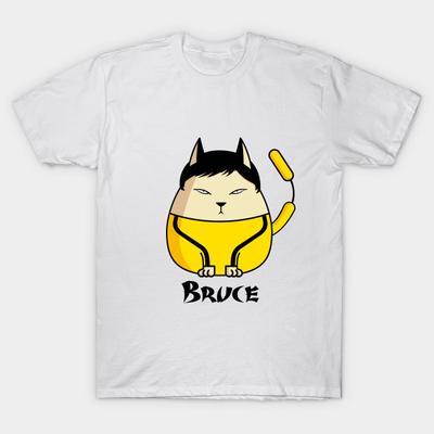 Футболка женская Bruce The Cat Harajuku Print Kawaii футболка летняя женская футболка с коротким рукавом топ футболка