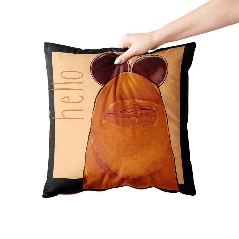 Aertemisi 18'' X 18'' Marcus The Worm Funny Meme Square Throw Pillow Cushion Covers Cases Pillowcases 45Cm X 45Cm