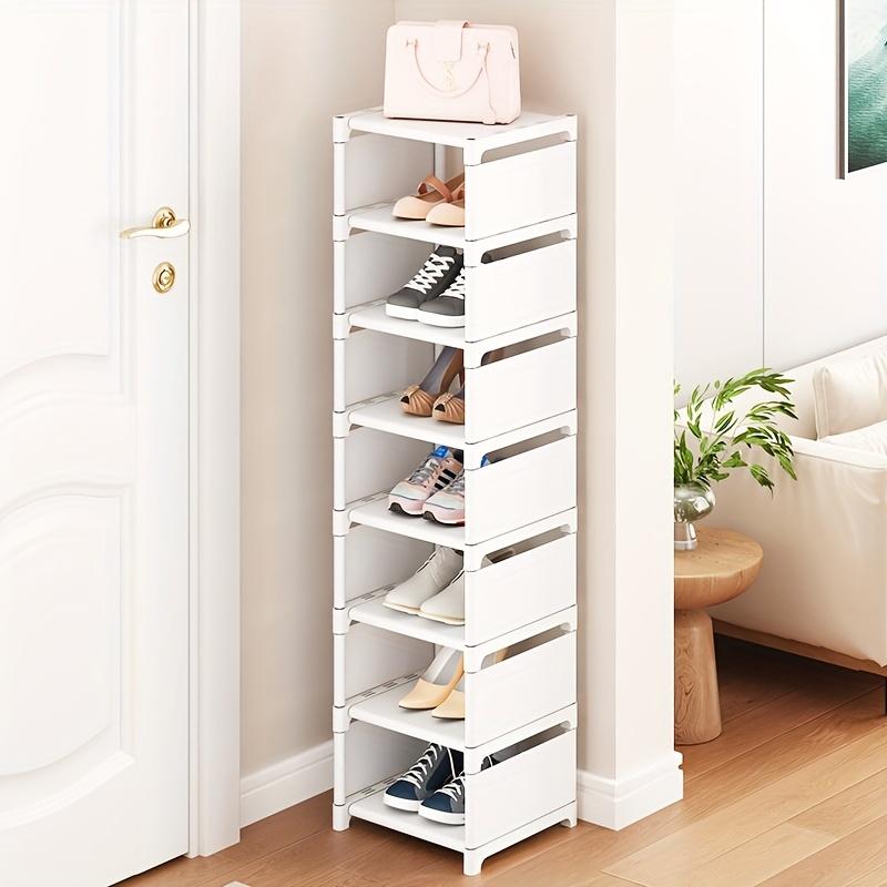 Adjustable 6/8 Tier Metal Shoe Rack - Portable Entryway Storage Shelf, Suitable for Dorm and Home, Multi-Layer Sneakers & Footwear Storage Solution