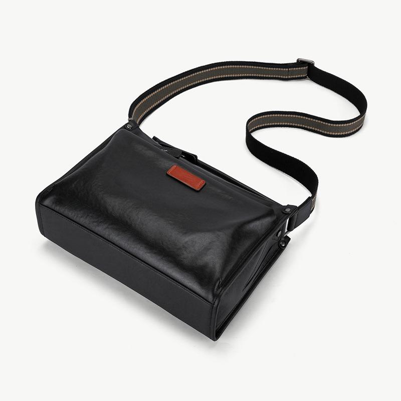 Мужская сумка через плечо из натуральной кожи, модная повседневная сумка через плечо, сумка-мессенджер из коровьей кожи с верхним слоем