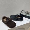 Ретро обувь для женщин на осень и зиму, на толстой подошве и с флисовой хлопковой подкладкой