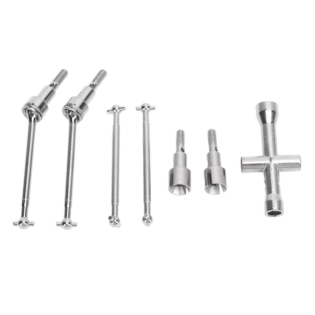 RC Car Drive Shaft Set 6312 Brushless Metal Front Rear Wheel Drive Axle Replacement for SCY 16101Pro 16210Pro