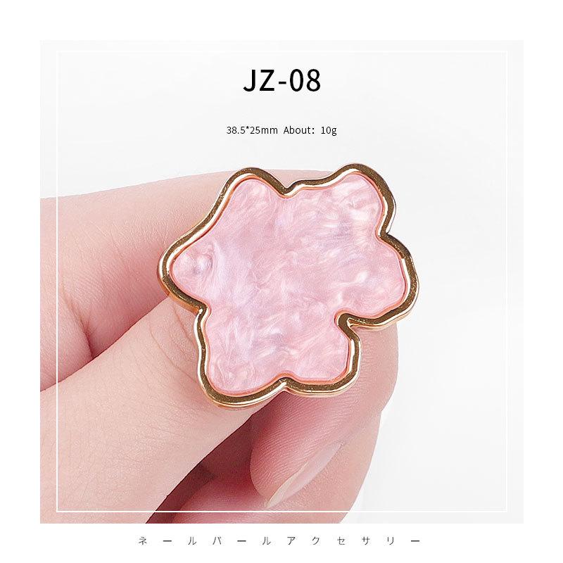 Nail Art Marble Shell Ring Подставка для дисплея Палитра Розовый Белый Регулируемый УФ-гель-лак Цветная доска для рисования Инструмент для ногтей