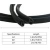 Door Weather Stripping,Window Door Seal Strip Soundproof,1.6/1.8/2M Length