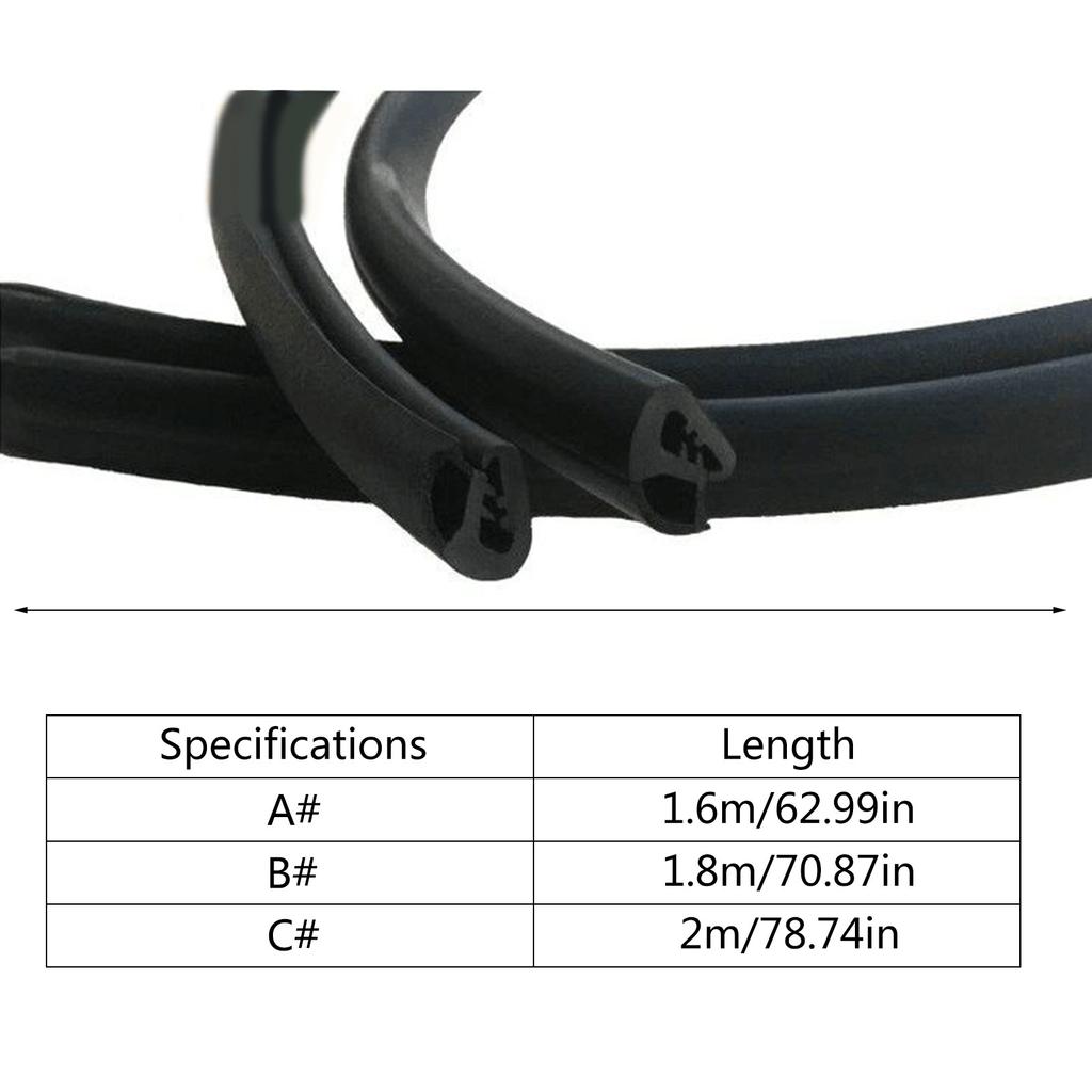 Door Weather Stripping,Window Door Seal Strip Soundproof,1.6/1.8/2M Length