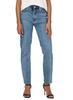Emily Jeans High Waist Straight Crop Ankle Blue