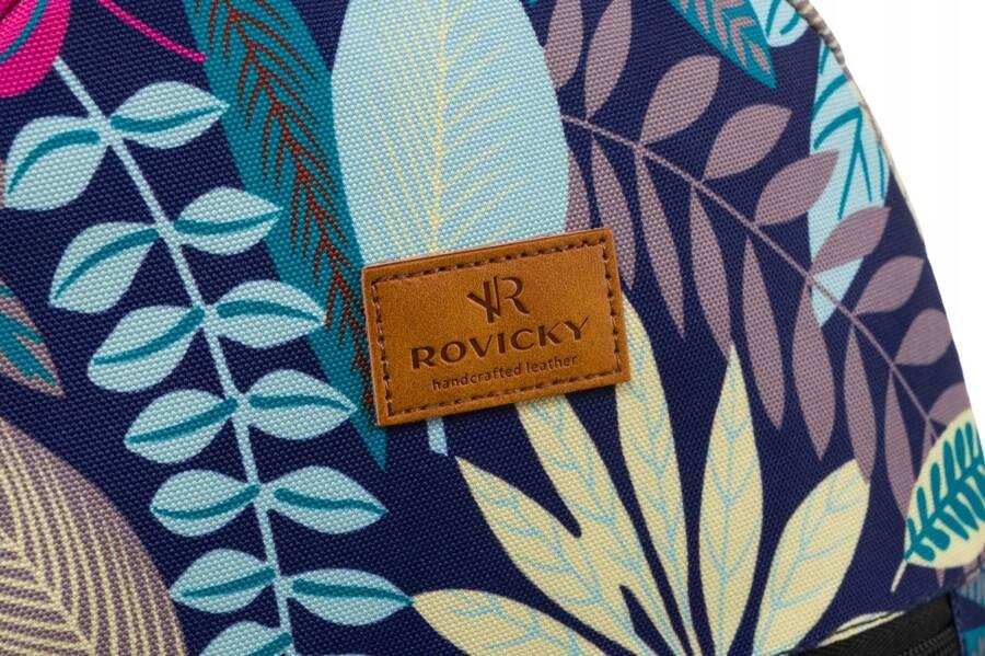 Patterned, urban women's backpack - Rovicky