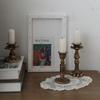 Retro Resin Candle Holder Nostalgic Antique French Candlestick Antirust Candle Stick Table Center Vintage Home Wedding Ornament