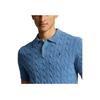 Polo Ralph Lauren Classic Solid Logo Embroidered Knit Polo Shirt Short Sleeve Men tops Light-Blue MNPOSWE1N820025-400