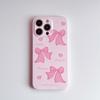 Красивый чехол для телефона Imd с розовым бантом и любовью для Iphone 11 12 Promax 14 Pro Max 13promax, задняя крышка с милым рисунком любви, чехол в виде ракушки