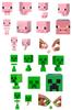Minecraft Mob Head Mini Figure Mini Assortment Фигурки, проданные в годах и (ШАХТЕРСКОЕ РЕМЕСЛО) [36 ящиков] [6 вверх] 986A-HDV64