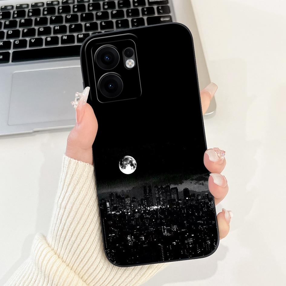 Для Oppo Reno 13F 5G Чехол Модные Закатные Девушки Астронавт Coque Мягкий Силиконовый Чехол для Телефона Для OPPO Reno13 FS RENO13F CPH2699 Capa
