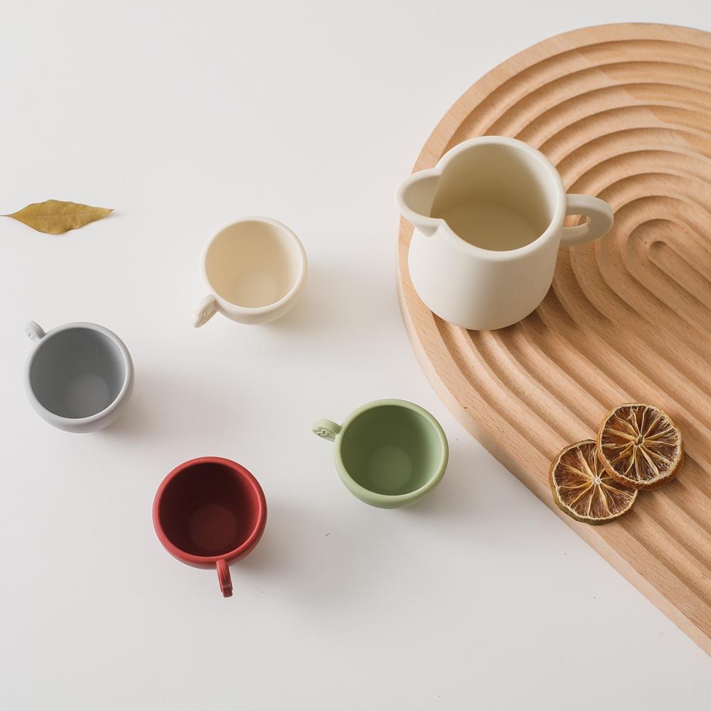 Детский чайный набор Монтессори-игрушки, не содержащие бисфенол А, силиконовые послеобеденные чайные наборы, игрушки для детей, игровой домик для косплея, развивающие игрушки, подарки