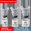Silicone Washbasin Floor Drain Core Sealing Ring Floor Drain Connector Sewer Pipe Strainer Plug