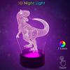 3D Night Light USB LED Touch 7 Color Changing Bedside Lamp Home Decoration Baby Nursery Bedroom Light Birthday Toy Gift Dinosaur