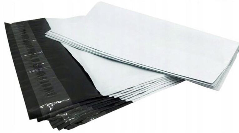 Foliopaki Kurierskie 400X500 Mm 50Szt Koperty Foliowe Mocne Białe B3 50 Szt