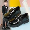 Toddler Boys and Girls Leather Shoes Formal Shoes Comfortable Lace-up School Uniform Shoes Loafers Flat Shoes Student Performance Shoes