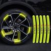 Luminous Car Wheel Hub Reflective 3D Stickers Tire Rim Styling For Model 3 Model S Model X Model Y Roadster Performance Decor