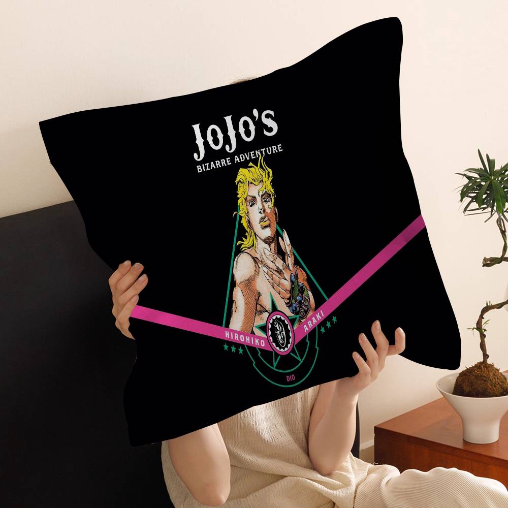 Подушка из аниме JoJo's Bizarre Adventure Подушка для аниме Подушка для дивана и кровати Наволочка для изголовья Подушка-чехол 45x45 см Мода