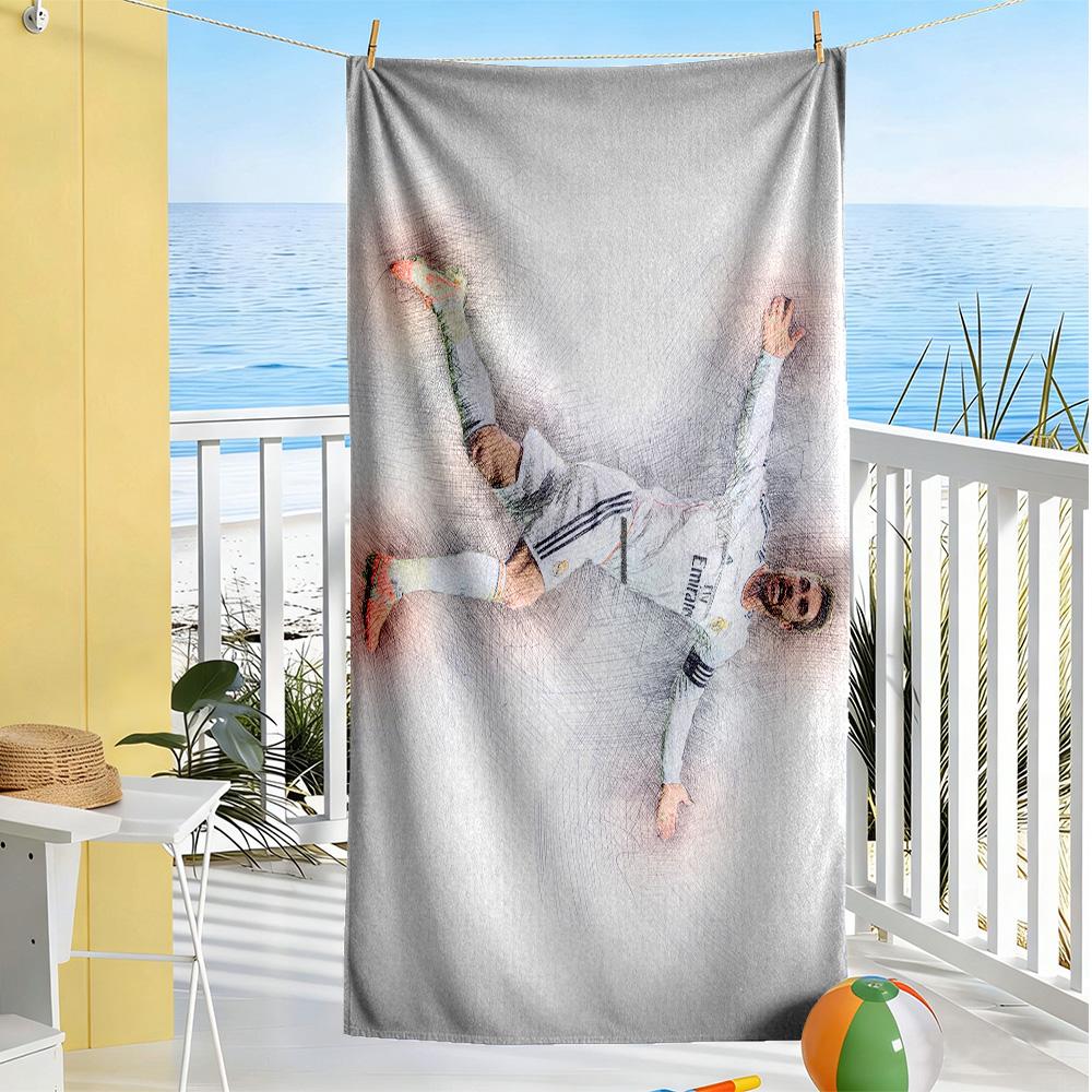 Real Madrid Celebration Beach Towel Super Soft Microfiber Quickdry Fabric Comfortable Lightweight Perfect for Traveling Yoga Camping and Swimming