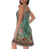 Summer Dresses for Women Spaghetti Strap Button Down Casual Sundress Beach Cover Up Dress with Pockets