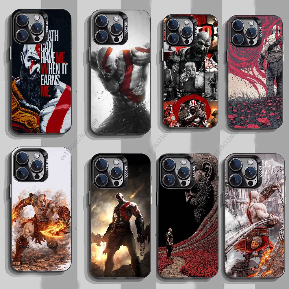 G-God OF War K-Kratos Чехол для телефона iPhone 17,16,15,14,13,12,11,Pro,Max,Plus,Mini,X,XS,XR,8,S,SE Мягкий черный чехол