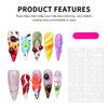 H048 Artificial Nails 10Pcs Handmade 3D Flower Design For Nail Art Decoration