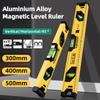 30/40/50cm High Precision Level Ruler Portable Magnetic Spirit Level Aluminum Alloy Leveling Tool Measurement Bubble Level Gauge