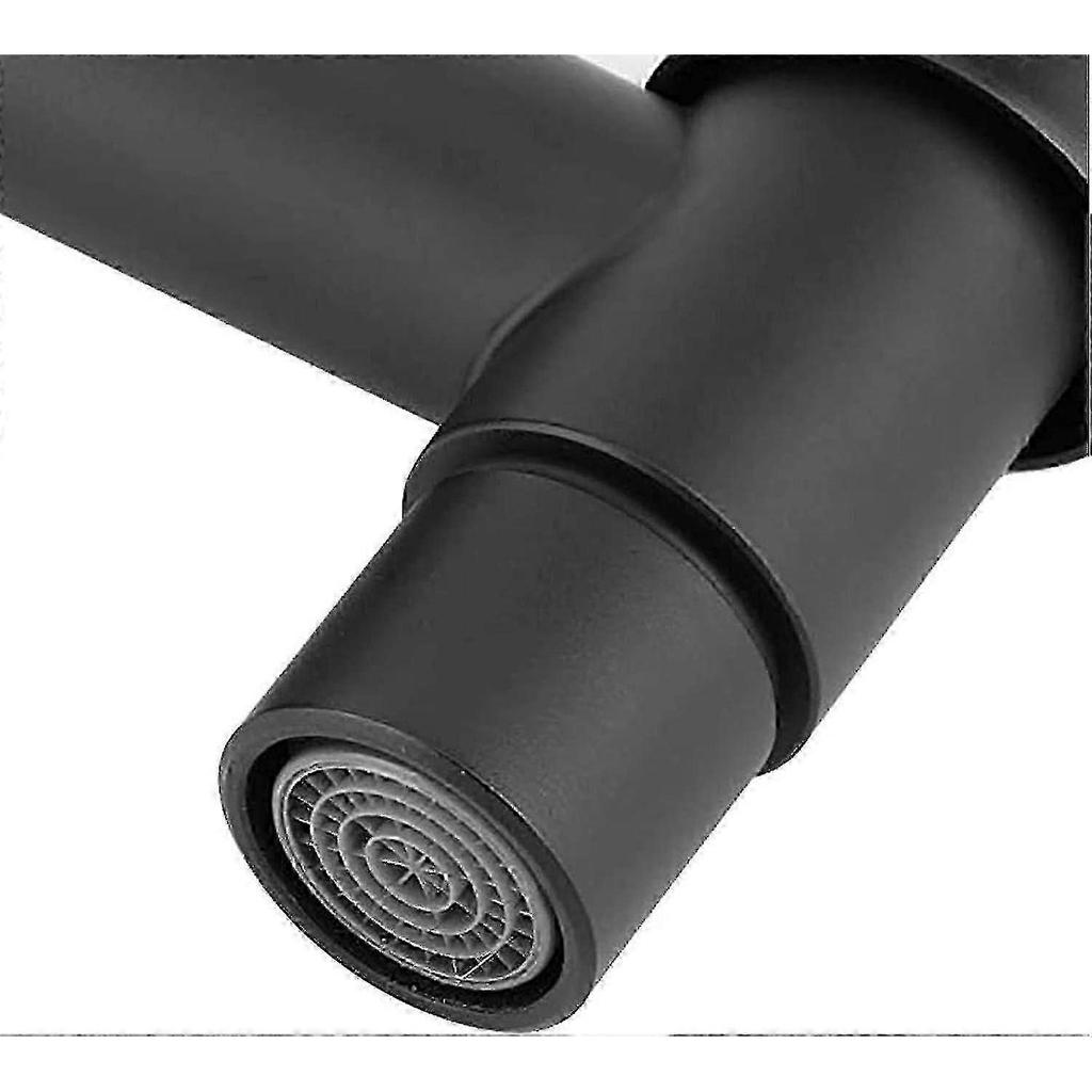 Kitchen Sink Faucet Black Quick Single Cold Faucet Bathroom Stainless Steel Outdoor Faucet Garden Faucet Wall Mounted Washing Machine Faucet For Home