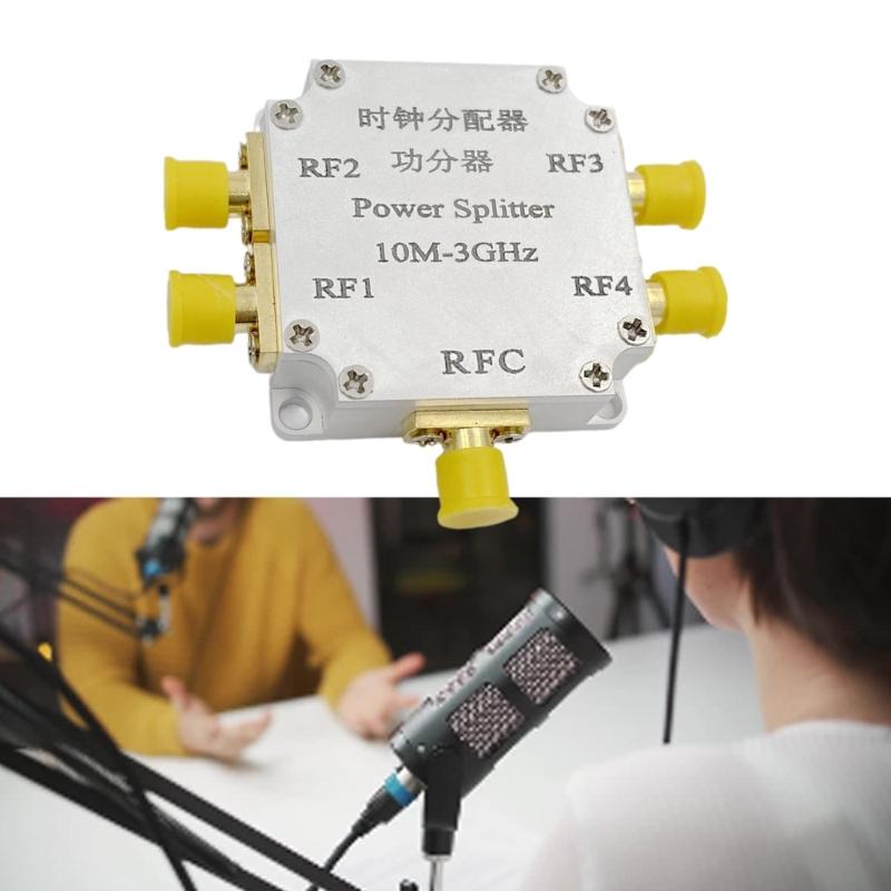 Разветвитель мощности RF 4-канальный для разъемов SMA 10M-3G Разветвитель мощности RF для микроволновых измерений Разветвитель/Антенна