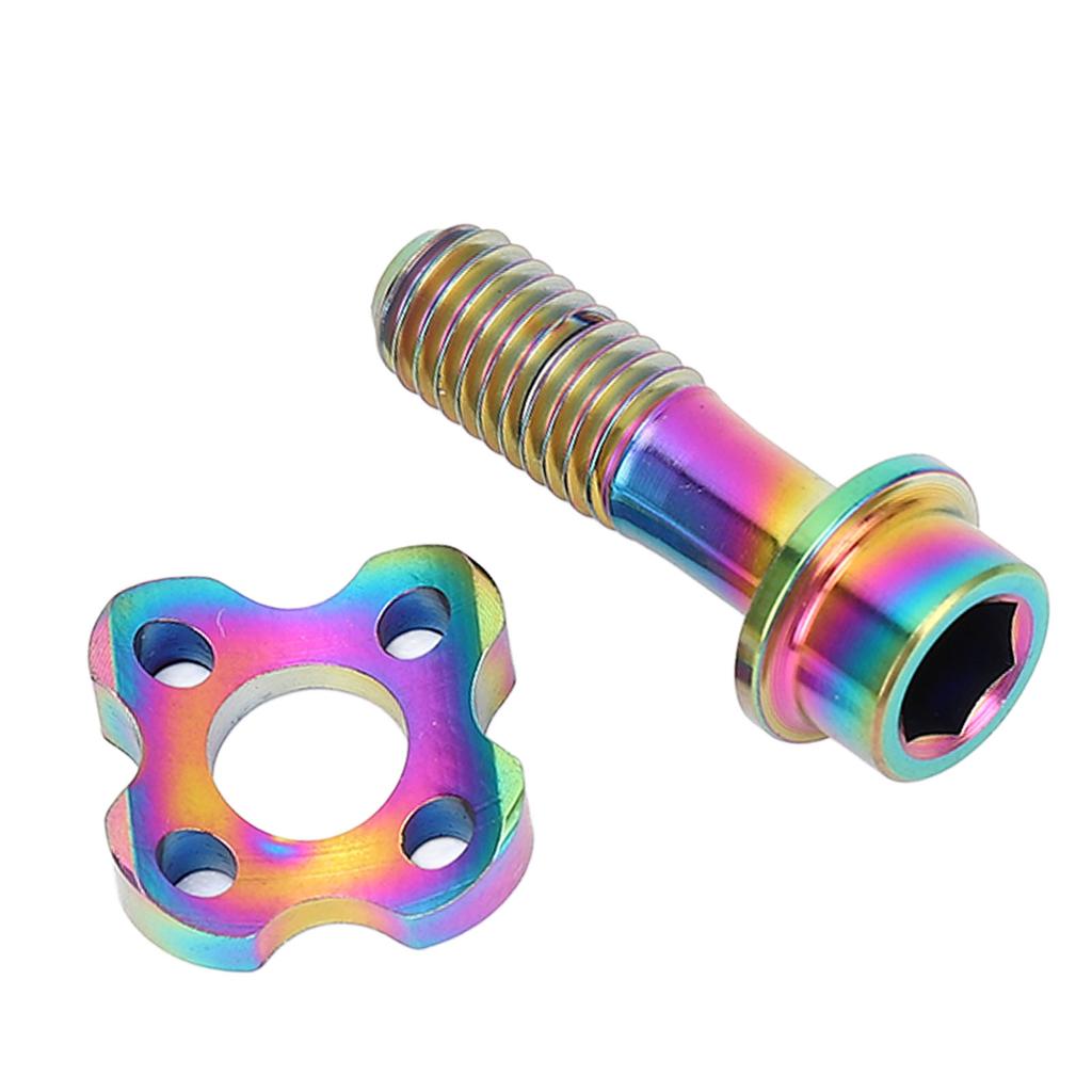 Cycle Front Derailleur Screw Washer Set Ti Alloy Derailleur Fixing Screw with Curve Washer