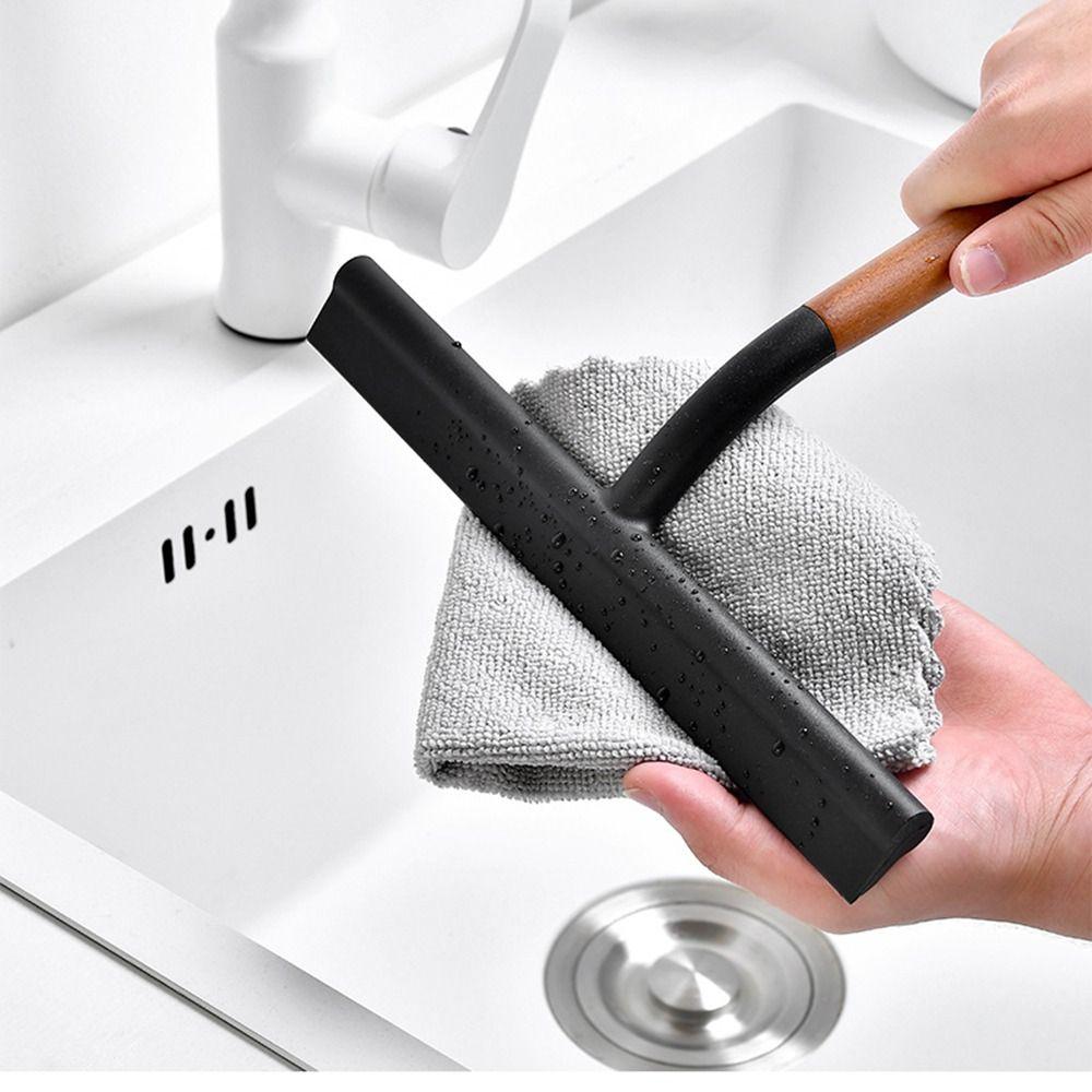 Non-Scratch Kitchen Water Wiper Soft Silicone Glass Cleaning Tool  Countertop Cleaning